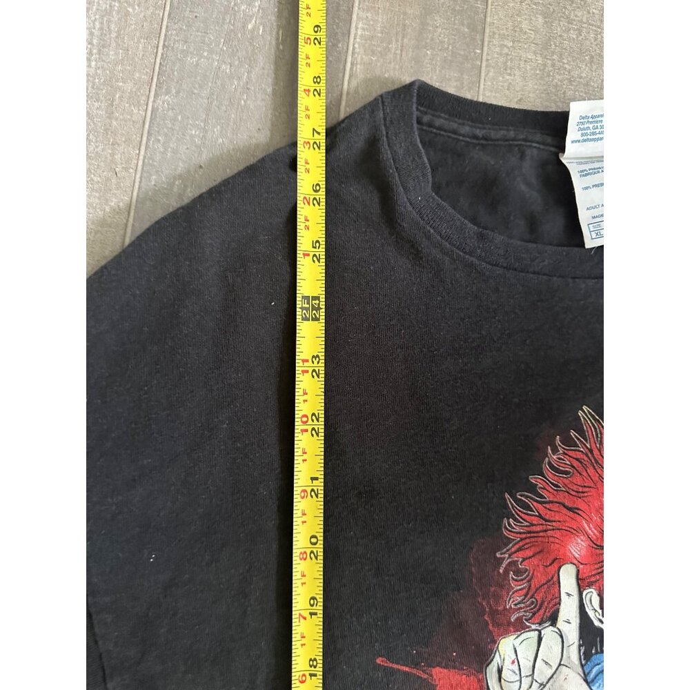 Six Flags Over Texas Fright Fest Clown T-Shirt Delta Pro Weight Adult XL Black - Picture 3 of 8